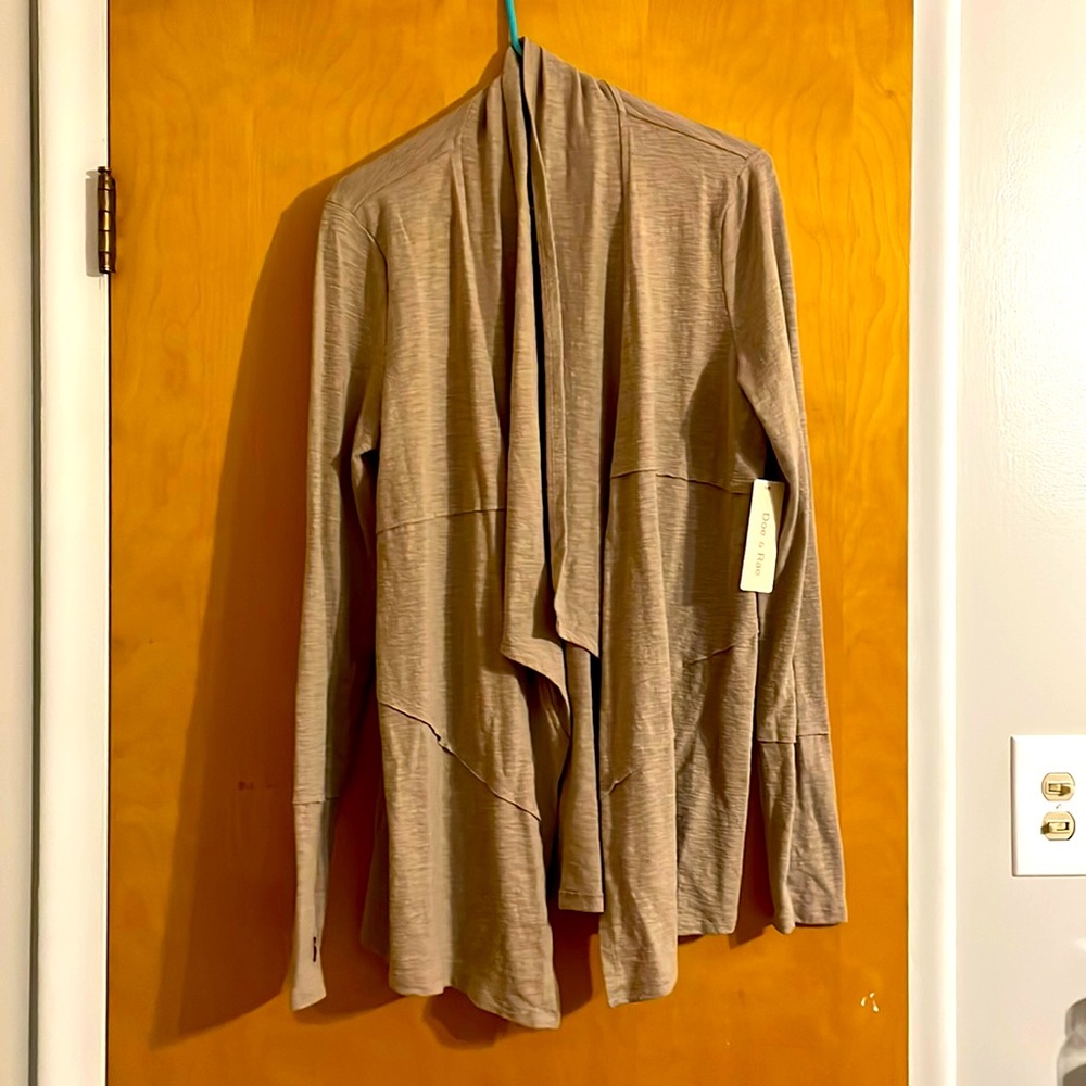 Light weight cardigan with cute panel detailing